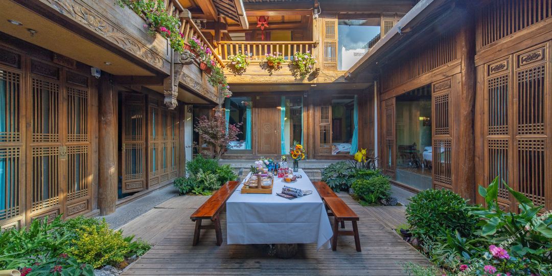纳雅阁庭院归隐花苑美宿(丽江古城大水车店)