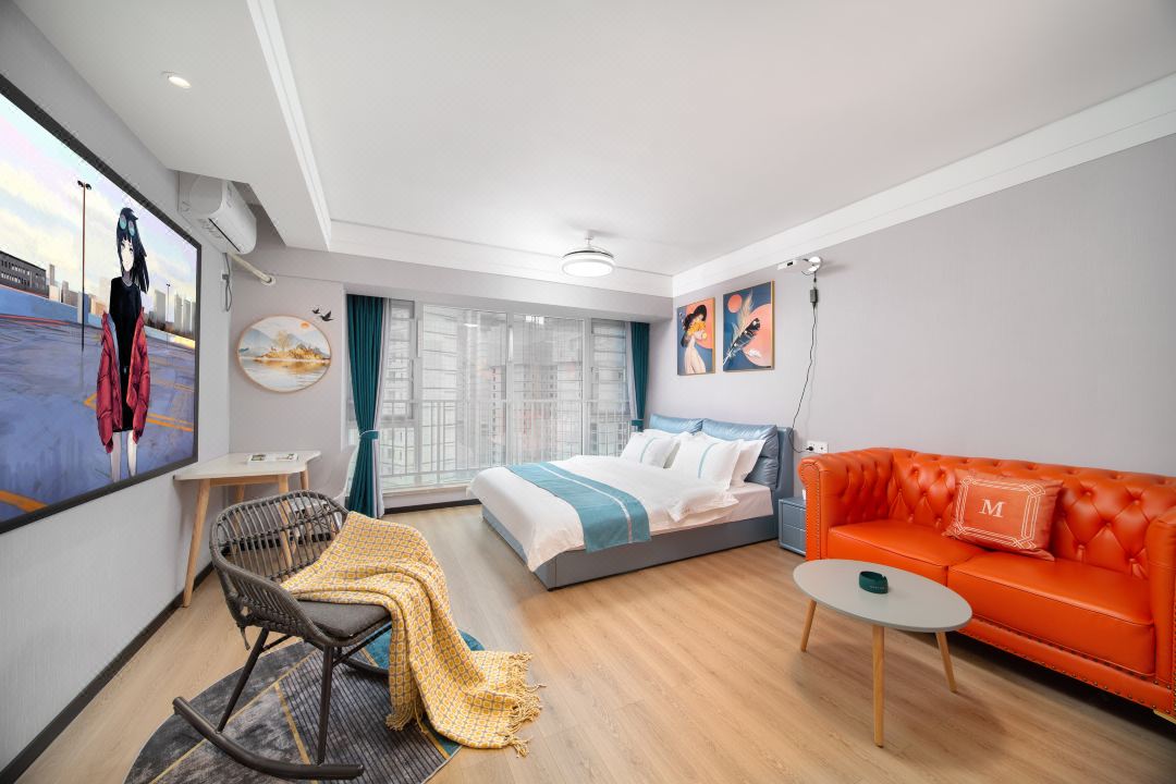 Shangyuan Boutique Stay Movie Apartment (Zhongjiacun Subway Station Guiyuan Temple)
