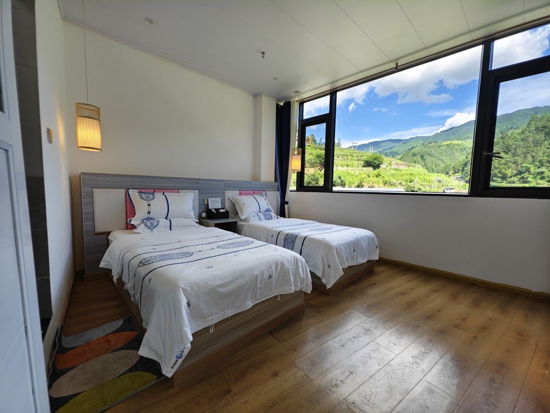 A cloud home stay in zhaoxing dong village