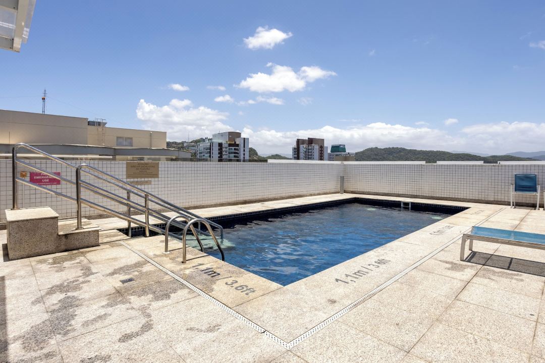 Stay Home Luxo | 1Min Praia Gonzaga | Rooftop, Piscina, Sauna & Gym