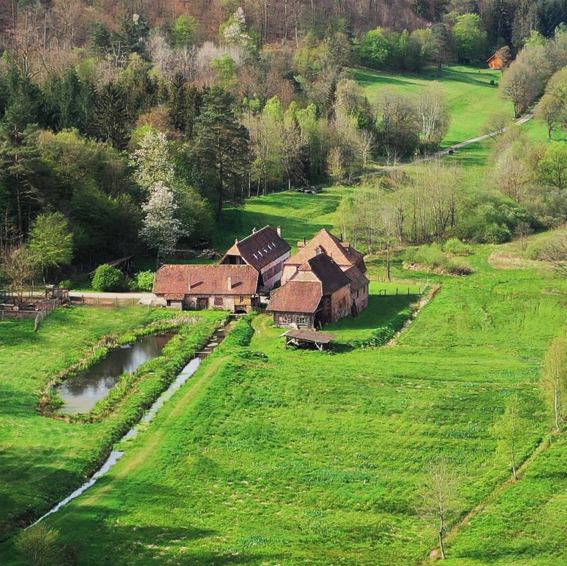 Maison d'hôtes de Charme - Ancien Moulin en Pleine Nature - la Paulusmühle