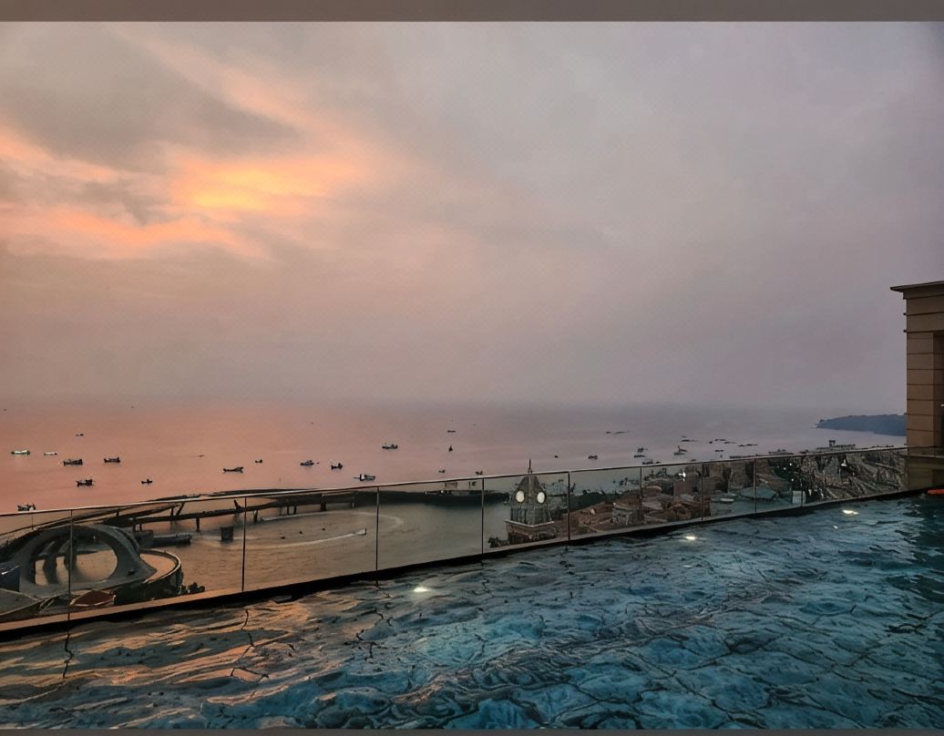 SUNSET TOWN apartment with ocean view, fireworks