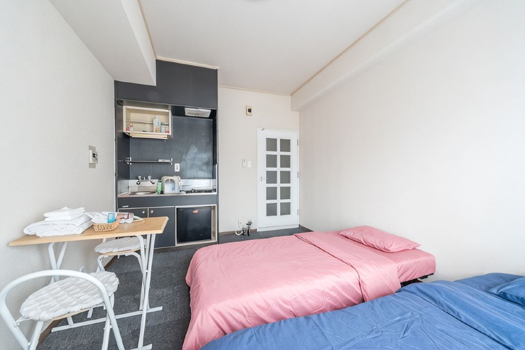Near Matsuyamachi Station! 3-minute walk/2 single beds/Friends and couples