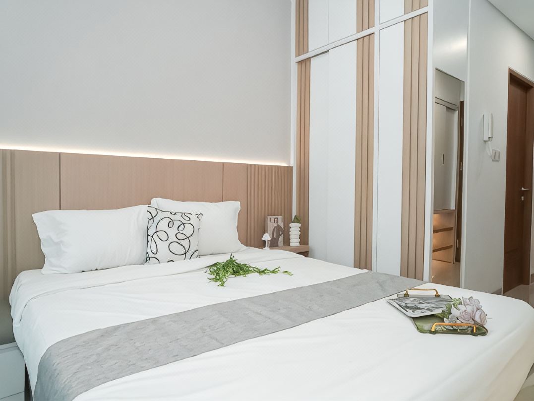 Japandi Style Studio Apartment at B Residence Grogol By Travelio