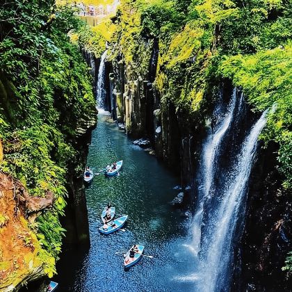 【午餐船票可选】日本九州高千穗峡+熊本阿苏火山草千里一日游 【午餐船票可选】日本九州高千穗峡+熊本阿苏火山草千里一日游