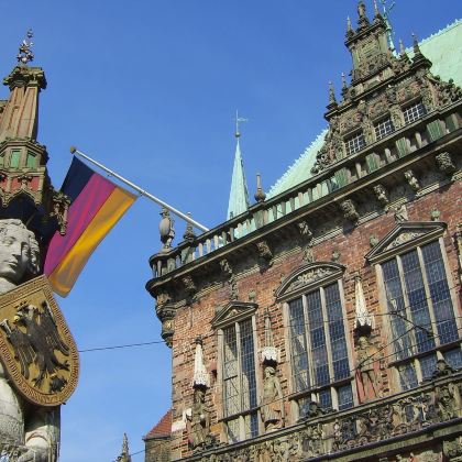 德国+不来梅市场广场+风车公园+威悉球场+不莱梅的罗兰像 德国+不来梅市场广场+风车公园+威悉球场+不莱梅的罗兰像