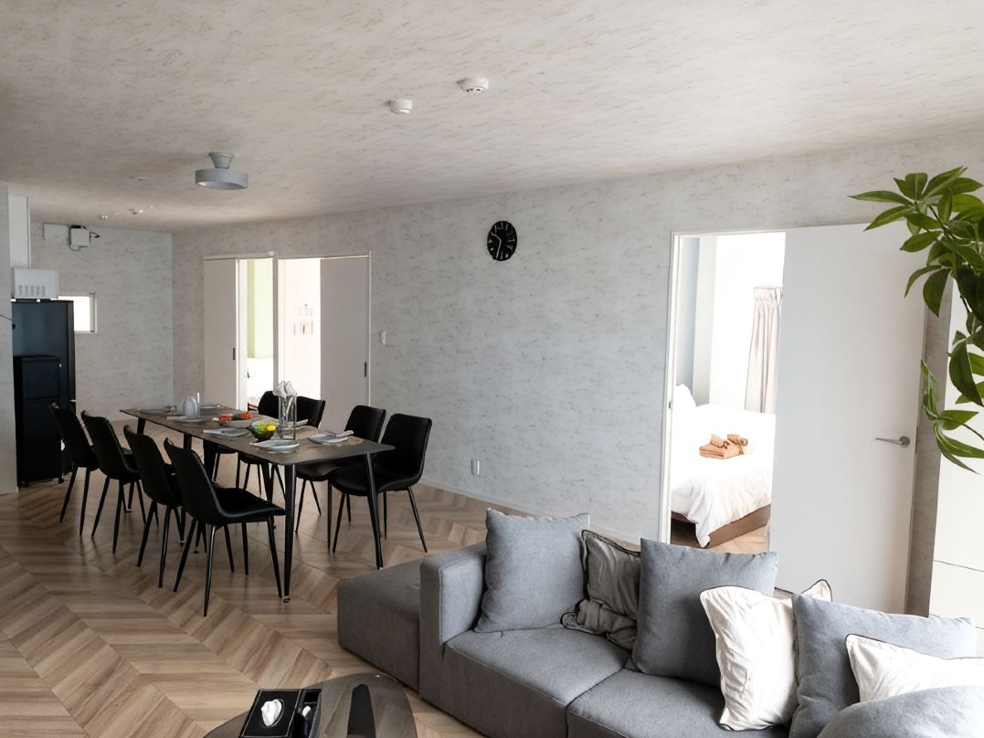 Shinjuku | Maximum 16 ppl | Queen×8 | 3-bedroom | 3-minute walk from the station | 90sqm | 801