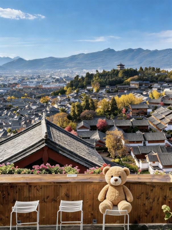 Luyee · Yunxiangguan Panoramic Guesthouse (Dashuiche, Lijiang Old Town)