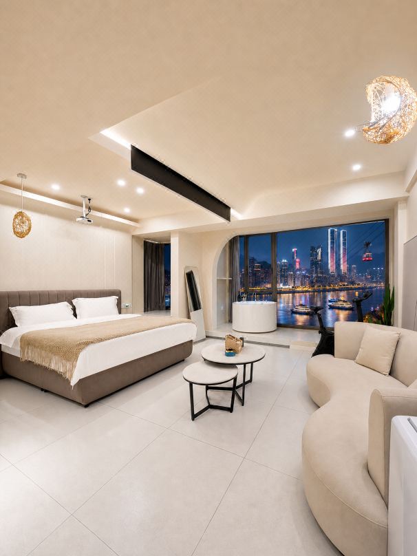 JiHe · Audio-Visual | City·View Light Luxury Retreat (Chongqing Jiefangbei Area Hong Ya Dong)