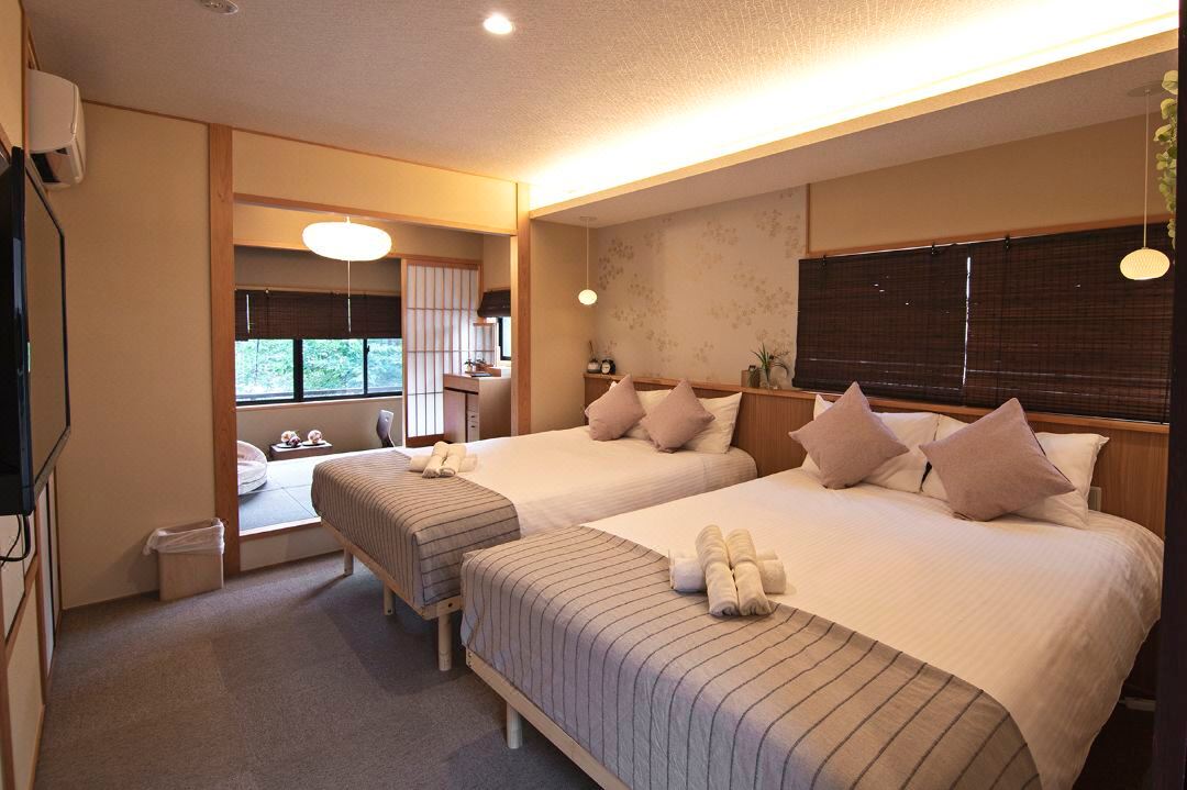 獨棟精品京町屋【粉雪の宿】，京都站步行6分鐘，檜木浴室