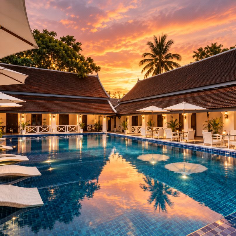 Jing Land Palace Hotel (Phousi Mountain Sunset Viewpoint &Downtown Mekong Riverside Hotel)