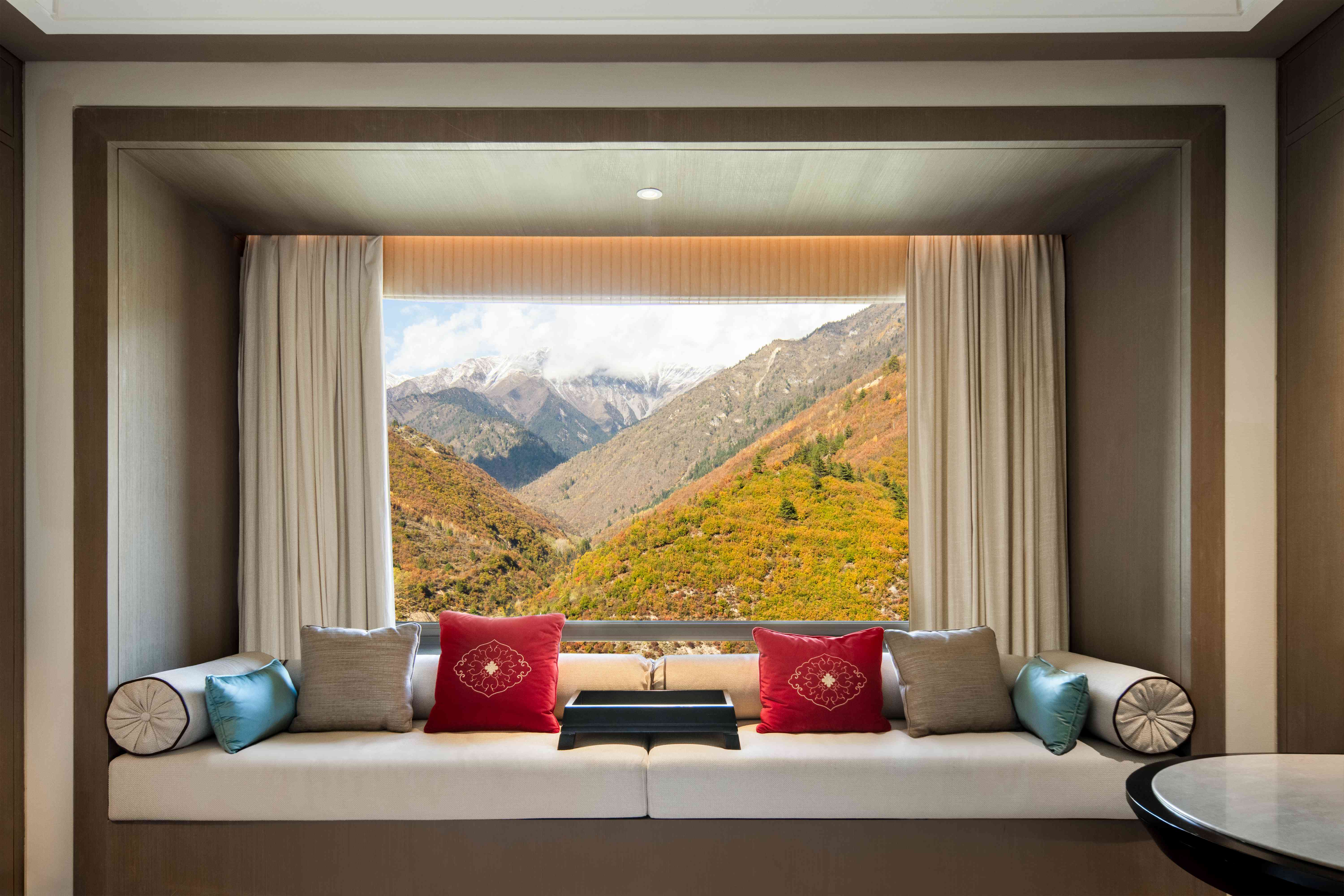 Golden scenery from Hilton Jiuzhaigou Resort