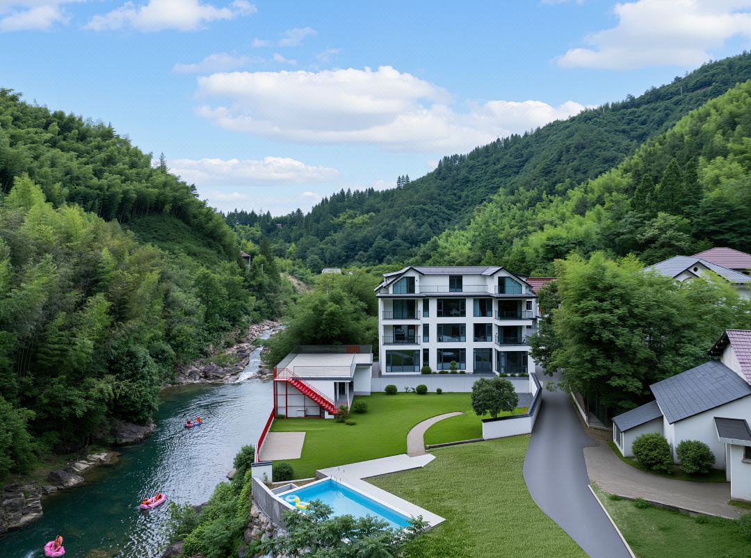 Muxi RIVULETI 180 ° Linxi Zhujian Mountain Resort Forest Stay