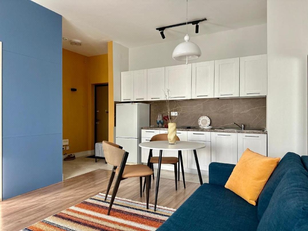 Bright SKYLINE 2-rooms apartment near Mega Center