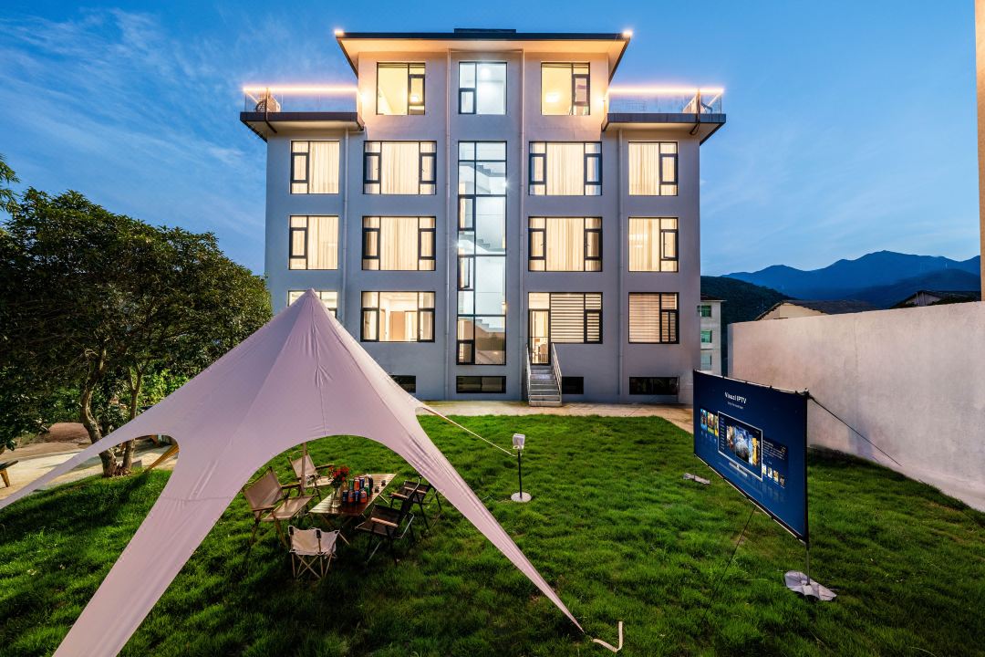 Anji Home, Outside Home, Private Soup, Skiing, Forest Oxygen Bar, Parent-Child Vacation Homestay