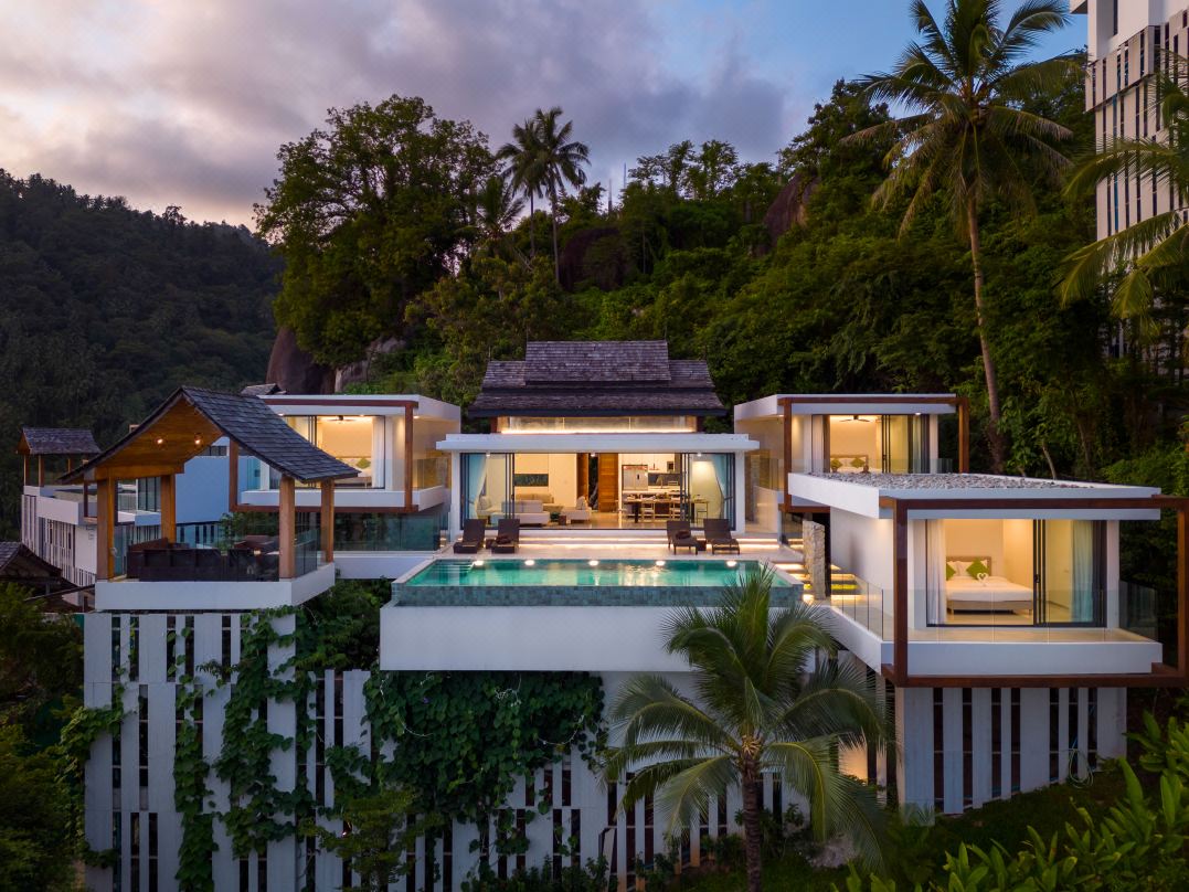 Samui Privacy Modern Luxury Seaview Natural Rainforest Infinity Pool Villa