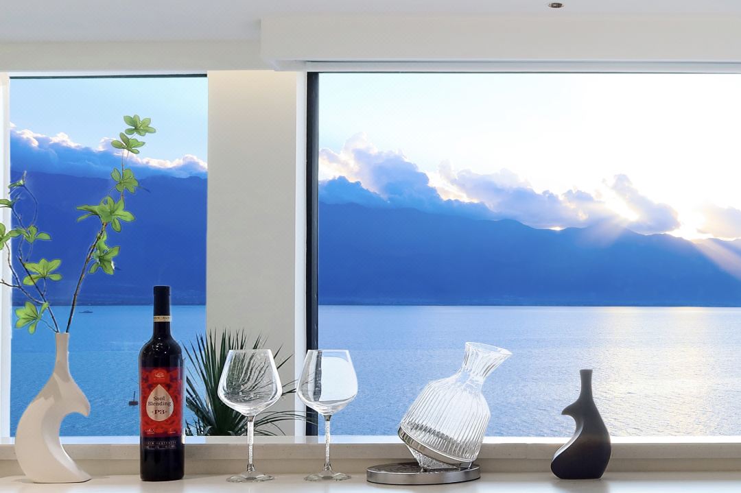 YuHai Zhiling | 270 first-line seascape starry sky sunset private soup holiday mountain residence
