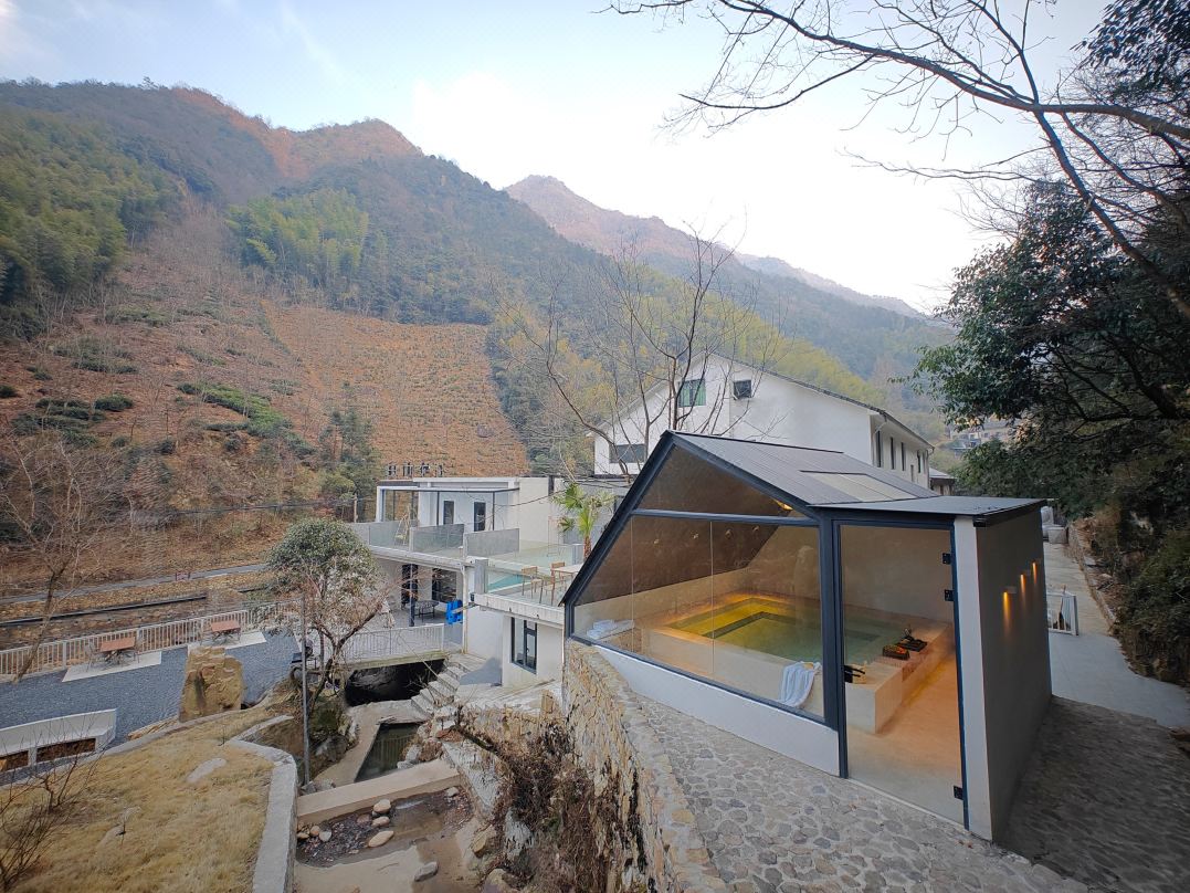 Shiling Mountain Villa Anji Infinity Pool Canyon Mountain Spring Homestay