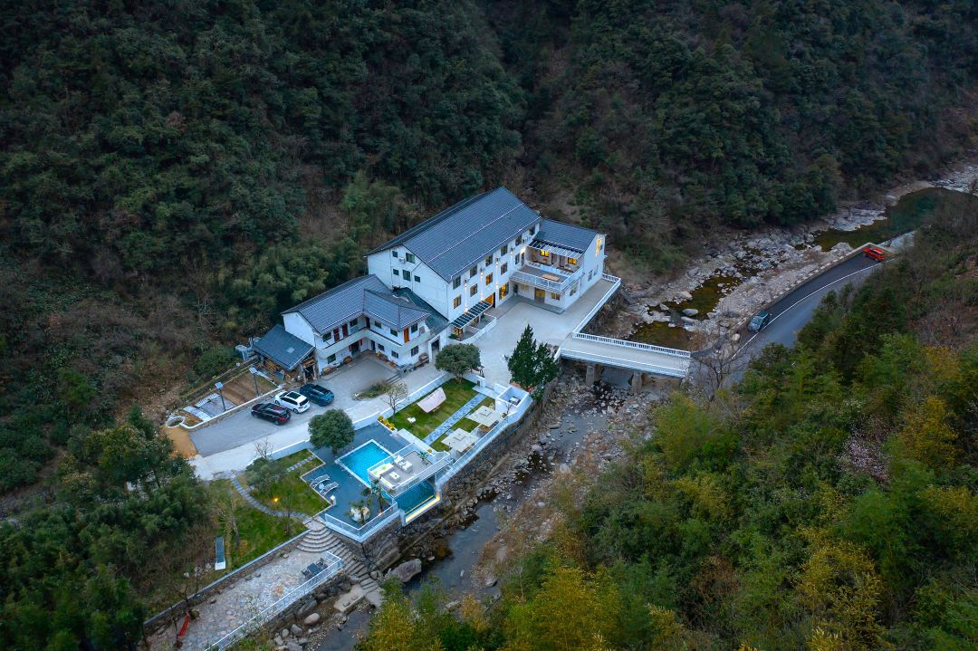 Shiling Mountain Villa Anji Infinity Pool Canyon Mountain Spring Homestay