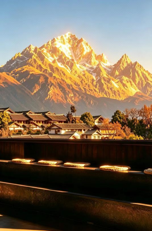 Golden Dawn·Spring Vista | Mountain View Audio-Visual Homestay, Lijiang Ancient Town
