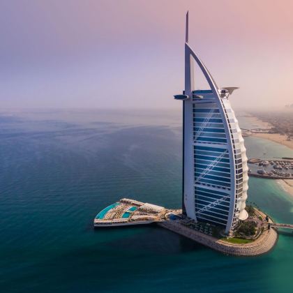 迪拜+阿布扎比+迪拜帆船酒店内部体验之旅+哈利法塔6日4晚私家团