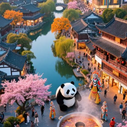 成都+九寨沟+黄龙风景名胜区+都江堰+三星堆博物馆+峨眉山+乐山大佛8日7晚跟团游 成都+九寨沟+黄龙风景名胜区+都江堰+三星堆博物馆+峨眉山+乐山大佛8日7晚跟团游