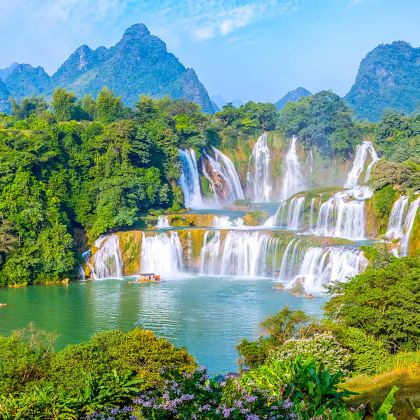 广西南宁+崇左+德天跨国瀑布景区+鹅泉+青秀山+友谊关景区5日4晚跟团游 广西南宁+崇左+德天跨国瀑布景区+鹅泉+青秀山+友谊关景区5日4晚跟团游