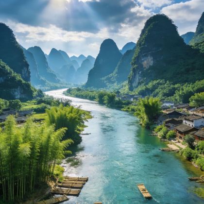 广西南宁+崇左+德天瀑布+通灵大峡谷+鹅泉+桂林+阳朔+漓江6日5晚拼小团 广西南宁+崇左+德天瀑布+通灵大峡谷+鹅泉+桂林+阳朔+漓江6日5晚拼小团