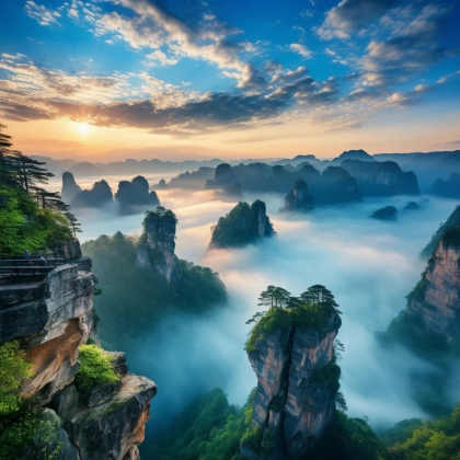 长沙+张家界+天门山+湘西+凤凰6日5晚拼小团 长沙+张家界+天门山+湘西+凤凰6日5晚拼小团