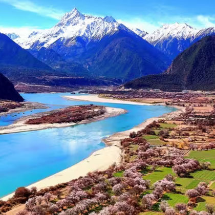 中国西藏林芝巴松措一日游