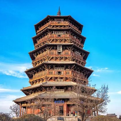 大同悬空寺+应县木塔一日游 大同悬空寺+应县木塔一日游