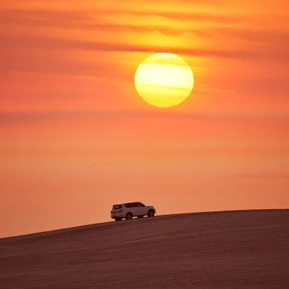 卡塔尔多哈沙漠内海冲沙半日游【接送,骑骆驼,滑沙板,鹰拍照】 卡塔尔多哈沙漠内海冲沙半日游【接送,骑骆驼,滑沙板,鹰拍照】
