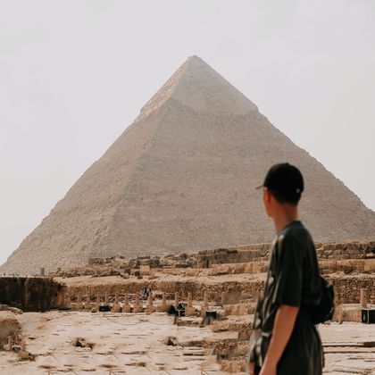 埃及开罗胡夫金字塔+狮身人面像+埃及博物馆一日游