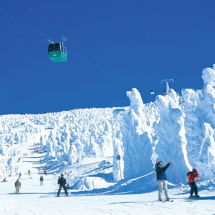 日本仙台+藏王狐狸村+藏王树冰+银山温泉一日游 日本仙台+藏王狐狸村+藏王树冰+银山温泉一日游