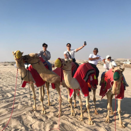 卡塔尔多哈-沙漠探险和内海游(骆驼骑行体验 +冲沙+ 滑沙) 卡塔尔多哈-沙漠探险和内海游(骆驼骑行体验 +冲沙+ 滑沙)