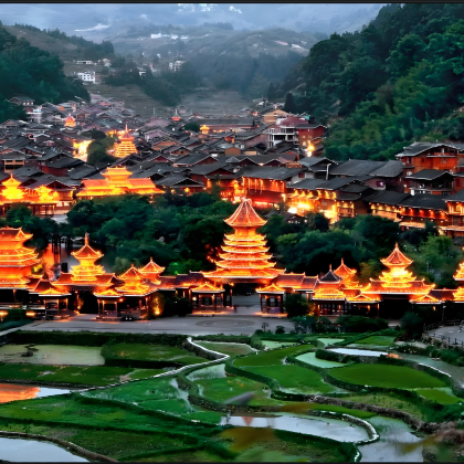 肇兴侗寨一日游 纯玩团 游览原生态田园景观 肇兴侗寨一日游 纯玩团 游览原生态田园景观