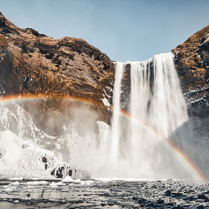 冰岛塞里雅兰瀑布+斯科加瀑布+黑沙滩+维克小镇一日游