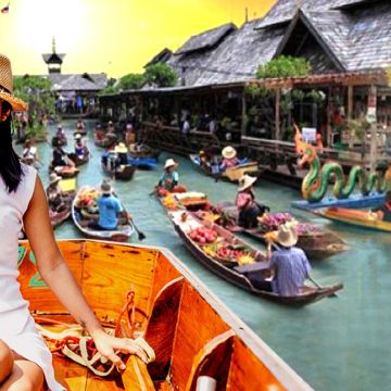 【纯玩高品质团】曼谷大皇宫+丹嫩水上市场+美功铁道市场一日游 【纯玩高品质团】曼谷大皇宫+丹嫩水上市场+美功铁道市场一日游