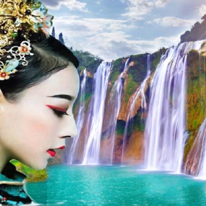 中国贵州安顺黄果树瀑布+天星桥风景区+陡坡塘瀑布一日游