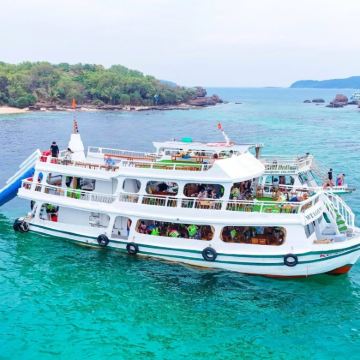 富国岛大船三岛一日游 出海浮潜+滑梯+午餐+沙滩+酒店接送 富国岛大船三岛一日游 出海浮潜+滑梯+午餐+沙滩+酒店接送