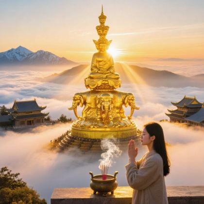 峨眉山一日游【全景深度漫游+景区专职导游+三环内上门接】 峨眉山一日游【全景深度漫游+景区专职导游+三环内上门接】