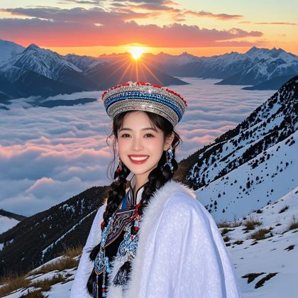 日出*云海*雪山●拉脊山+宗喀拉则半日游●免费接送纯玩团 日出*云海*雪山●拉脊山+宗喀拉则半日游●免费接送纯玩团