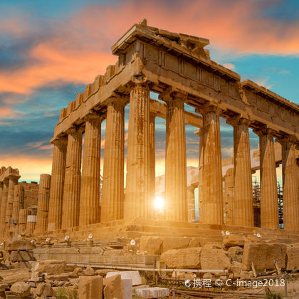 希腊雅典卫城+雅典娜·帕提农+Areopagus+普拉卡+宪法广场一日游