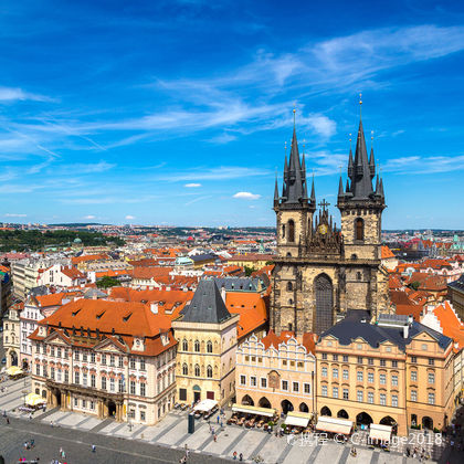 捷克布拉格旧市政厅+火药塔+布拉格城堡+圣维特主教座堂一日游