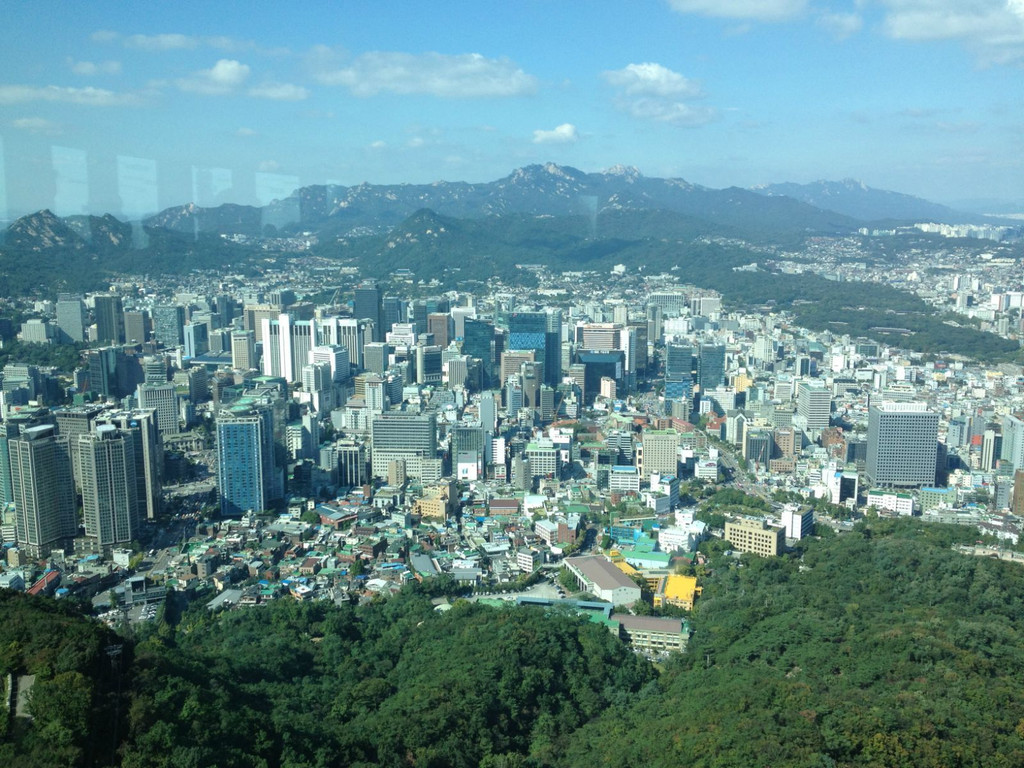             首尔塔俯瞰首尔全景