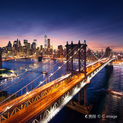 美国纽约布鲁克林大桥+DUMBO艺术区+高线公园+洛克之巅观景台一日游