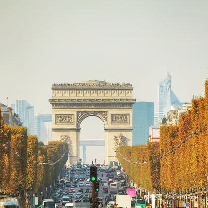 法国巴黎+凯旋门+埃菲尔铁塔+卢浮宫+塞纳河+凡尔赛宫二日游
