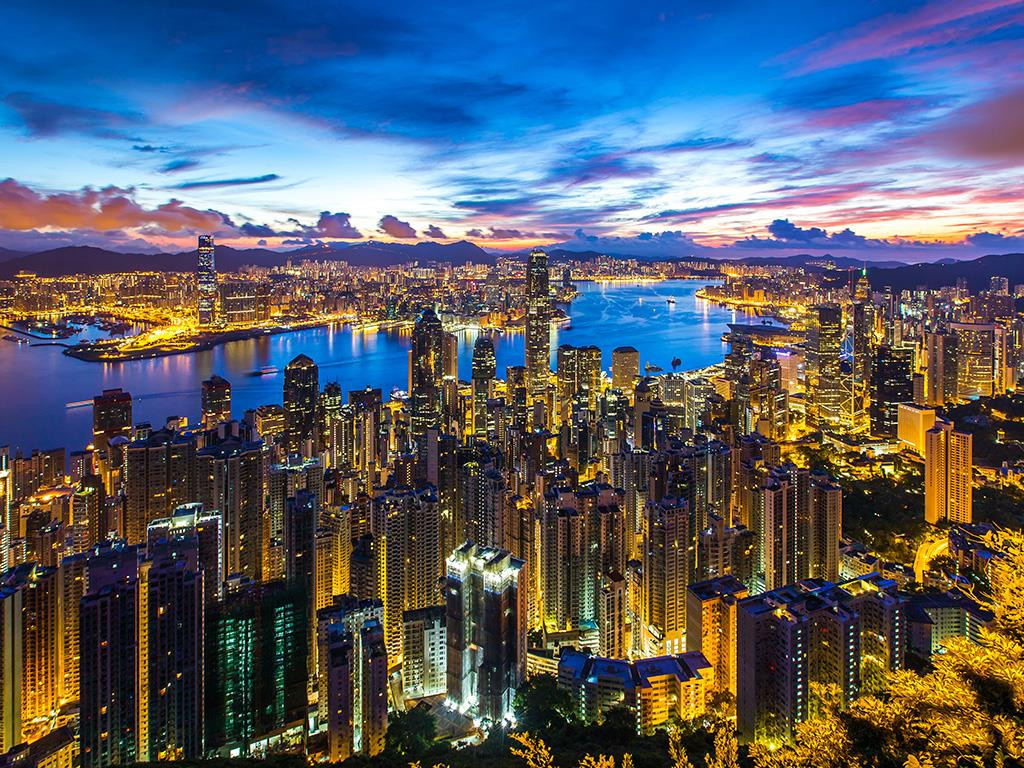 香港俯视图