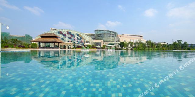 简阳三岔湖长岛天堂洲际酒店1晚+双早+天堂岛