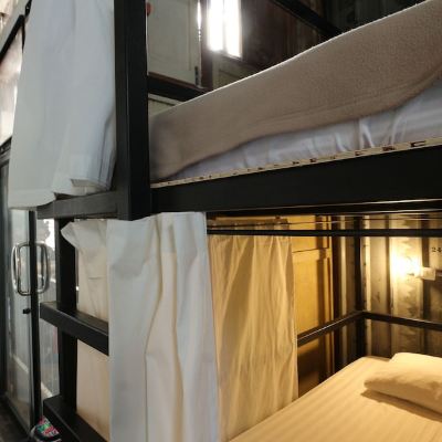 Premium Shared Mixed Dormitory Room with Balcony and City View